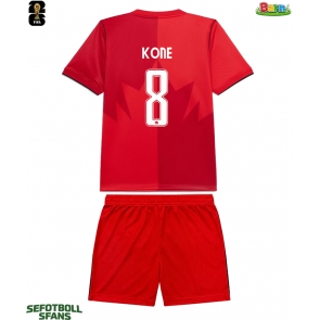 Kanada Ismael Kone #8 Hemmaställ Barn VM 2026 Kortärmad (+ Korta byxor)
